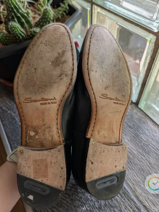 Santoni black leather oxfords US6/UK5/EU 39 main image 8